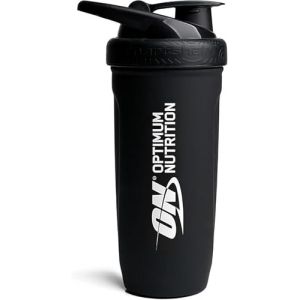 ON Shaker &agrave; Prot&eacute;ines en Acier Inoxydable de Qualit&eacute; Alimentaire Durable, Bouteille sans BPA avec Bouchon &agrave; Rabat Antifuite, Shaker Intelligent Facile &agrave; Transporter pour Shakes Prot&eacute;in&eacute;s, 900 ml (Optimum Nutrition FR, neuf)