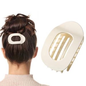 Pince à Cheveux Plate, Barettes Cheveux Femme, Pince à Cheveux Bec De Canard, Pince Plate Pour Cheveux, Pince Cheveux Femme Plate, Pinces à Cheveux Au Design Courbé, Pince Cheveux Forte Tenue (A) (sSaangiAO, neuf)