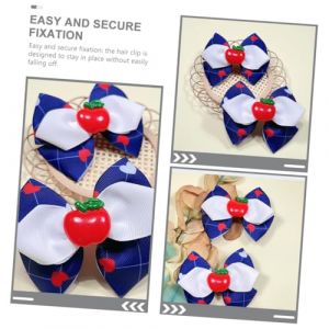 SUPVOX 4 Pièces Barrettes Noeud Tulle à et pour Clips Cheveux et Antidérapants Accessoires Coiffure Sécurisés pour Usage et Fêtes (DALIYSU, neuf)