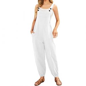 Générique Clothes: Combinaison Pantalon Femme Chic Robe Lin Femme Vetement Femme Ete Combishort Femme De Soirée Combinaison Travail Femme Chemise De Nuit Femme Sexy Chic (ZJsz, neuf)