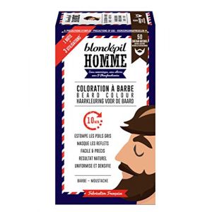 Blondépil Homme Coloration A Barbe Châtain Naturel Barbe/Moustache Kit 3 Utilisations (After7Project, neuf)