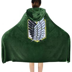 Fehodun Cape d'anime L'attaque des Titans - Couverture - Cosplay - Manteau de manga - Costume de carnaval - Accessoires d'Halloween (Fehodun, neuf)