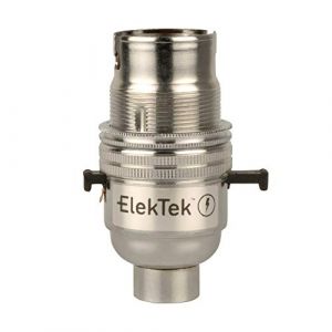 Elektek Douille électrique B22 avec bague pour abat-jour et base à visser (Buy It Better Limited, neuf)
