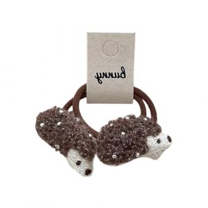 Adorable pince &agrave; cheveux motif h&eacute;risson avec attaches &eacute;lastiques en tissu pour enfants style quotidien bande dessin&eacute;e h&eacute;risson bande (WangWeN, neuf)