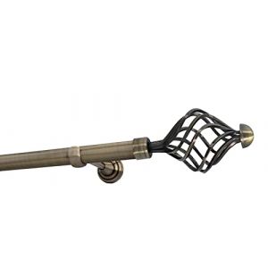 Sento 25mm Kit de tringle a rideau Metal Fixation murale Laiton Antique 180 cm (1x180cm) GRACJA (sento-shop, neuf)
