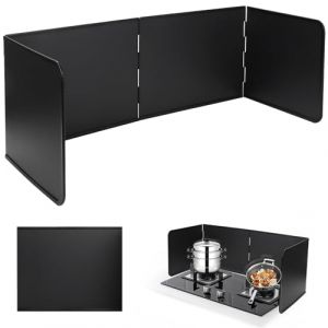 FoiiLiio Plaque Anti Projection Cuisine 4 Côtés Anti Eclaboussure Cuisine Pliable Protection Plaque de Cuisson, Protection D'Écran Anti-Éclaboussures, pour Cuisinière, Rôtir, Évier (Noir) (AVOGERS, neuf)