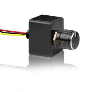 Obeaming Variateur de variateur 12V PWM 5A LED interrupteur rotatif pour camping-car, bateau, camion, caravane, remorque lampe, DC 12V dimmable, lumi&egrave;res de bande LED unie (Obeaming Official, neuf)