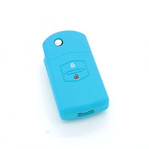 G&eacute;n&eacute;rique Housse de cl&eacute; en Silicone 2 Boutons pour Mazda 2 3 5 6 MX5 RX8 Bleu Clair (my-goodprice, neuf)