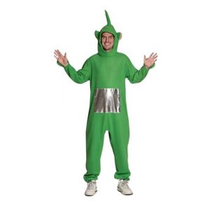 Partychimp Costume de personnage TV pour adultes, combinaison onesie en peluche, d&eacute;guisement amusant pour carnaval et jeux de r&ocirc;le, combinaison pyjama &agrave; capuche unisexe (Vert, XL) (Partychimp, neuf)