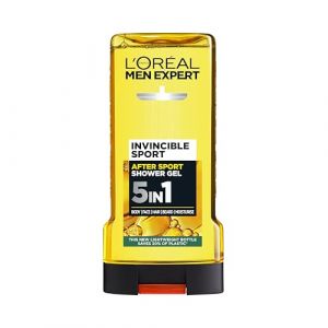 L'Oréal Paris Men Expert Invincible Sport Gel Douche 5 en 1 Enrichi Camphre pour Revitalisation Post-Entraînement Visage, Corps, Cheveux, Barbe & Hydratation 6 x 300 ml (Sister's Good Deals, neuf)