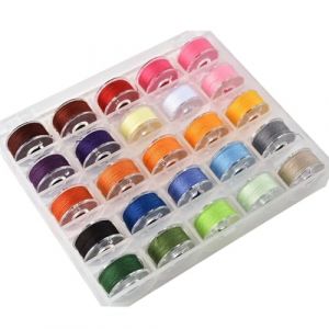 25 Pièces Coudre Bobines, Machine à Bobine, Canette Machine a Coudre, Canettes Plastique Transparent Fil de Canette avec Boîte de Rangement pour Brother Singer Janome Kenmore Elna Babylock (lets xia, neuf)