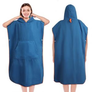 Poncho de Bain Adulte, Poncho de Plage Femme Microfibre à Séchage Rapide en Tissu Surfing Changement Robe(110 x 74 cm,Medium) (ARDA EREN  KAYA, neuf)