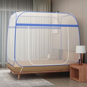 Moustiquaire de Lit Pliable,Moustiquaire Pop-up 150X200cm,Tente Portable de Voyage,Portable de Voyage Moustiquaire,Porte Camping Mosquito Rideau Tente,pour Chambre à Coucher, Camping (a ray of sunshine, neuf)