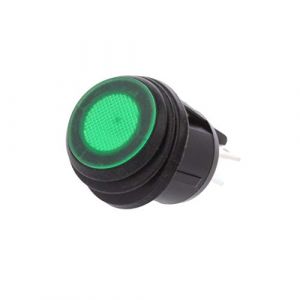 R13-244B8-02-BBG ROCKER DPST Pos: 2 OFF-ON 20A/12VDC vert IP65 LED 12VDC 50 (V&U Electronic Components Ltd, neuf)