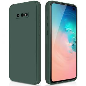 GiiYoon Coque pour Samsung Galaxy S10e Case en Silicone, Etui de Protection Antichoc Etui Housse Silicone Ultra-Mince avec Couche Intérieure en Fibre et Protection pour Caméra, Vert (Giiyoon, neuf)