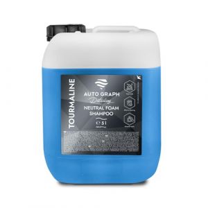 AUTO GRAPH Shampoing Mousse Neutre TOURMALINE BLEUE 5L, pr&eacute;lavage pH neutre tous v&eacute;hicules (MOTOMENT, neuf)