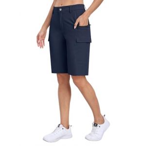MoFiz Short Cargo Femme Pantalon Randonn&eacute;e Imperm&eacute;able Bermuda Short Golf Sport &eacute;t&eacute; Shorts avec Poches (MoFiz EU, neuf)