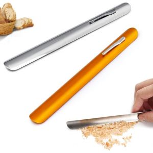 Yuiturt 2 Pièces Ramasse Miettes en Aluminium Courbé 150 mm Ramasse Miettes de Table pour Restaurants pour Nettoyage Facile des Tables et Nappes, Argent et Or (meiyinglaikeji, neuf)
