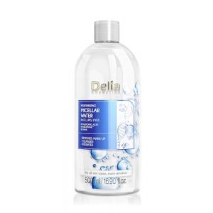 Delia Cosmetics - Eau micellaire hydratante - Nettoyant visage à l'acide hyaluronique - Peau propre, douce, fraîche et calme du visage - Démaquillant - 500 ml (Shop Outdoor online, neuf)