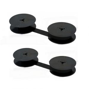 Lot de 2 rubans encreurs de 10 m pour machine &agrave; &eacute;crire DIN 2103, DIN 32755, ruban encreur durable pour des r&eacute;sultats d'impression clairs, installation facile, noir (Pinshang Life Business, neuf)