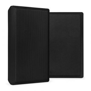 Power Dynamics WSF30B Paire d'Enceintes Murales Plates 100V 2 Voies - Noir, 10 Watts RMS, Woofer 5,25", Tweeter 1", Id&eacute;ale pour Magasins, Restaurants, Mus&eacute;es, Couloirs (Sono Mat&eacute;riel, neuf)