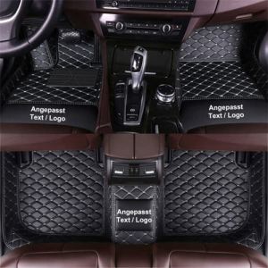 Tapis de Sol Personnalisés Maidao pour Toyota Corolla CHR Land Cruiser Yaris Camry Highlander, Tapis en Cuir PU imperméable Anti-poussière Beige Noir (Maiduoluoo, neuf)