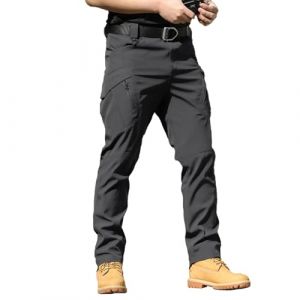 Pantalon Tactique Homme Cargo Treillis Militaire Randonnée Chasse Pantalon de Travail Pantalon Cargo Homme Tactique Combat Stretch Extensible Séchage Rapide (Pas de Ceinture) (PINTUTU SEXY, neuf)