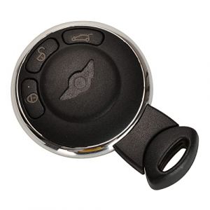 Boîtier de clé de Voiture de Remplacement à télécommande à 3 Boutons pour BMW Mini Cooper R56 Couvercle de clé à Distance d'entrée sans clé (1-top, neuf)