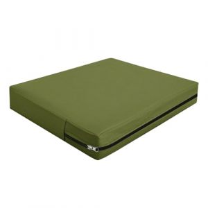 Housse Coussin Exterieur Impermeable, Housse Siège Canapé Protection Complète avec Fermeture Éclair, Amovibles Housse Assise Salon De Jardin Terrasse Caravane (Grey-Green,50×55×10cm) (YUNDU, neuf)