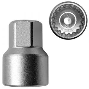 &Eacute;crou de roue, adaptateur de douille, &eacute;crous de roue de s&eacute;curit&eacute;, outil de d&eacute;montage d&rsquo;&eacute;crous de roue pour antivol, cl&eacute; de rechange pour &eacute;crous de roue Compatible avec Porsche 64 (Rui shu, neuf)