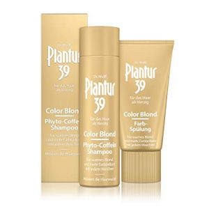 Plantur 39 Color Blond Shampooing à la caféine 250 ml + après-shampoing couleur 150 ml – Pour blond chaud à chaque lavage | Contre la perte de cheveux ménopausée (beautydreams, neuf)
