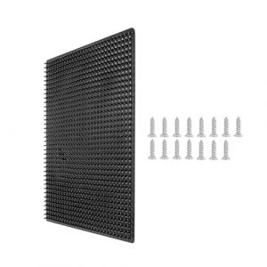 Grattoir pour le b&eacute;tail apr&egrave;s le tampon &ndash; Tapis de toilettage pour moutons et ch&egrave;vres | &agrave; gratter pour poils doux pour animaux de ferme, montage facile &ndash; Brosse de cl&ocirc;ture pour granges, stands (ruices, neuf)