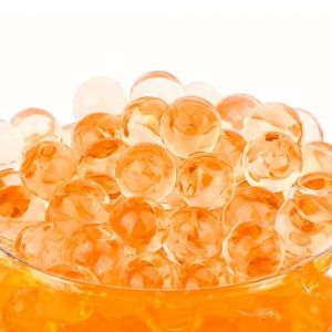 Perles d'eau - 6000 Pi&egrave;ces D&eacute;coratives - 50 g Billes Hydrogel Water Beads pour Remplissage de Vase Perles Flottantes Fabrication de Bougies Centre Table de Mariage Arrangement Floral - Orange (Orlandorose, neuf)