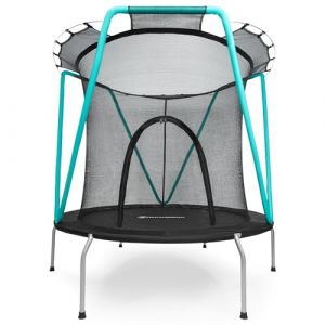 Trampoline HyperMotion IntéRieur/ExtéRieur pour Enfants - Filet de Sécurité et Protection Anti-Basculement - 140 cm, Acier Galvanisé - pour 3-8 Ans, Charge Max 25 kg (HyperMotion, neuf)