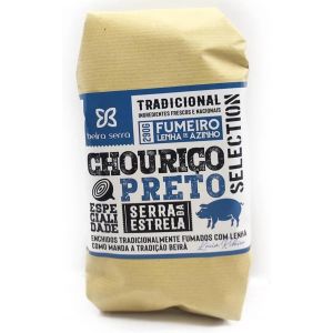 Chorizo Preto Serrano Beira Serra 200 g – Saucisse fumée traditionnelle portugaise – Spécialité gastronomique au chorizo noir emballée sous vide (Pure Brands Portugal, neuf)