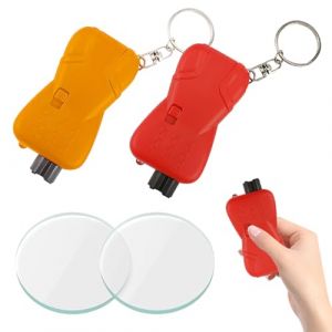 LQUYTA 2 Pi&egrave;ces Marteau de S&eacute;curit&eacute;, Brise Vitre Coupe Ceinture, Brise Vitre Coupe Ceinture, Marteau Brise Vitre Voiture pour Voiture Outil d'&Eacute;vasion d'urgence (CCtunCanton O&Uuml;, neuf)