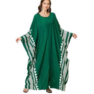 L-Peach Femme Kaftan Longue Robe de Plage Tunique Sarong Paréo pour Maillot de Bain Cover ups (Little-Peach, neuf)