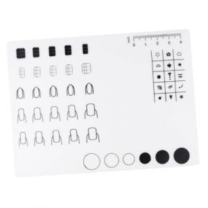 Mipcase Tapis Silicone Souple pour Nail Art avec R&egrave;gle Int&eacute;gr&eacute;e Tapis de Stamping Flexible pour Pratique Vernis &agrave; Ongles Protection Table Anti-taches Accessoires Manucure Multifonctions (andy wang, neuf)