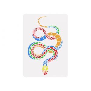 FINGERINSPIRE Serpent Peinture Pochoir 21x29.7 cm Réutilisable Anaconda Dessin Gabarit DIY Artisanat Serpent Motif Dessin Pochoir Thème Animal Pochoir pour Peinture Sur Mur Meubles en Bois (FINGERINSPIRE FR, neuf)