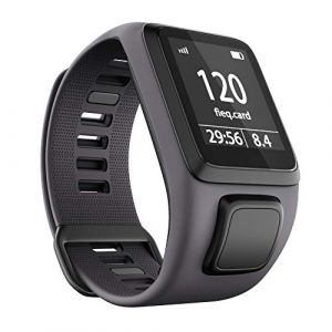 ANBEST Bracelet en TPU Compatible avec Tomtom Runner 3/Spark 3/Runner 2/Adventurer 2 Bracelet, Bande Confortable Adapté au Tomtom Runner 2 Music/Spark 3 Cardio Montre Intelligente, Gris (ANBEST Store, neuf)