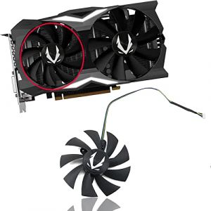 Dotodo 87 mm GA92S2H DC 12 V 0,35 A 100 mm GAA8S2U 0,45 A 4 broches pour ZOTAC Gaming GeForce RTX2070 RTX 2070 OC Mini ventilateur de refroidissement pour carte vid&eacute;o (A-87 mm) (SZDQEU, neuf)