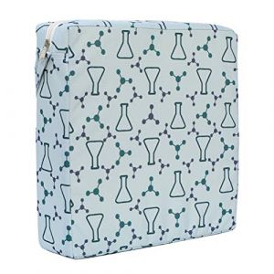 Fansu Coussin Rehausseur Chaise Enfant Portable Réhausseur Coussin De Siège, Impression de Forêt Eponge Confortable Coussins avec Longue Sangle pour Chaises Hautes (Conteneur bleu,32x32x8cm) (JINBO, neuf)