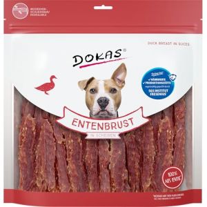 DOKAS Magret de Canard en tranches - Snack Premium sans céréales pour Chien - en Filet de magret de Canard - 1 x 900 g (FeedMyAnimal, neuf)