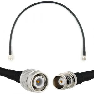 RANGEFUL TNC m&acirc;le vers TNC femelle 50cm c&acirc;ble coaxial &mdash; cable d'extension HF240 (LMR 240 &eacute;quivalent) etanche &mdash; rallonge TNC pour Antenne CB Radio Amateur Sans fil Radio WIFI adaptateur UHF VHF (RANGEFUL, neuf)