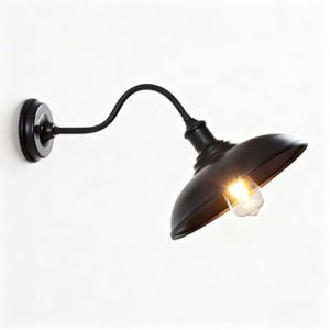 Moddeny Col de Cygne ext&eacute;rieur &eacute;tanche Applique Murale Vintage 11 Pouces Fer Mur &eacute;clairage Mural Ferme Grange ext&eacute;rieur Applique r&eacute;tro ext&eacute;rieur luminaire pour Porche Garage Patio (Moddeny FR Factory Lighting, neuf)