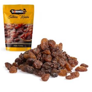 Raisins secs 1 kg I Raisins de smyrne I Raisins Sultanine 1 KG I Raisins séchés I 100% d'origine turque I riche en fibre I Raisins Marrons I sac refermable I Sans OGM I Végan I (dorimed, neuf)