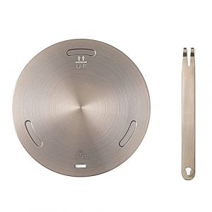 Adaptateur Induction 16cm, Adaptateur pour Plaque à Induction Plaque de Diffusion de Chaleur avec Poignée Amovible Plaque d'adaptation à Induction pour cafetières et ustensiles de Cuisine (emeraldp, neuf)