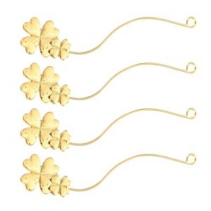 PACKOVE 4 Pièces Bande d'essai de cils porte-cils extensions porte faux cils extension des cils plaque d'extension de faux cils Support d'affichage des cils plaque de cils Métal Doré (Spring TU, neuf)