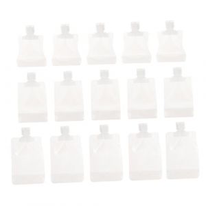 Homoyoyo 15 pièces Sachets de Rangement Sacs de Voyage pour Lotion avec Embout Suceur Étanches et Portables Adaptés pour Shampooings Crèmes et Soins (S Wisdom HF, neuf)