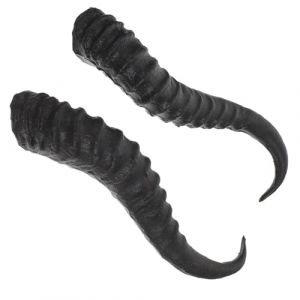 BESTYASH Serrage-T&ecirc;te DIY 1 Paire de Cornes Artificielles de Mouton en Plastique Accessoires Cosplay et D&eacute;guisement Halloween Cornes en Bois de Cerf D&eacute;coration Artisanale pour F&ecirc;te et (Feast of Yan, neuf)
